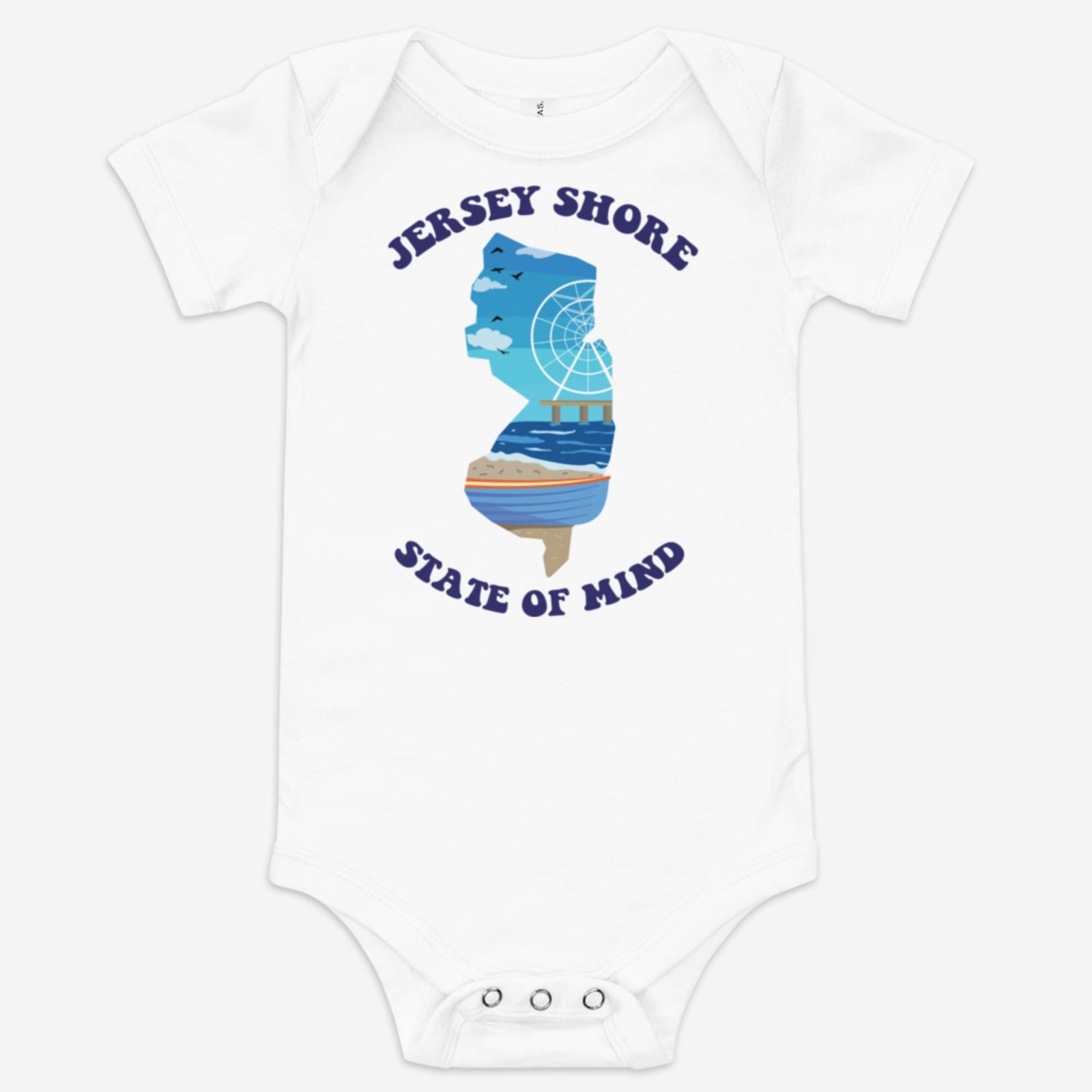 "Jersey Shore State of Mind" Baby Onesie