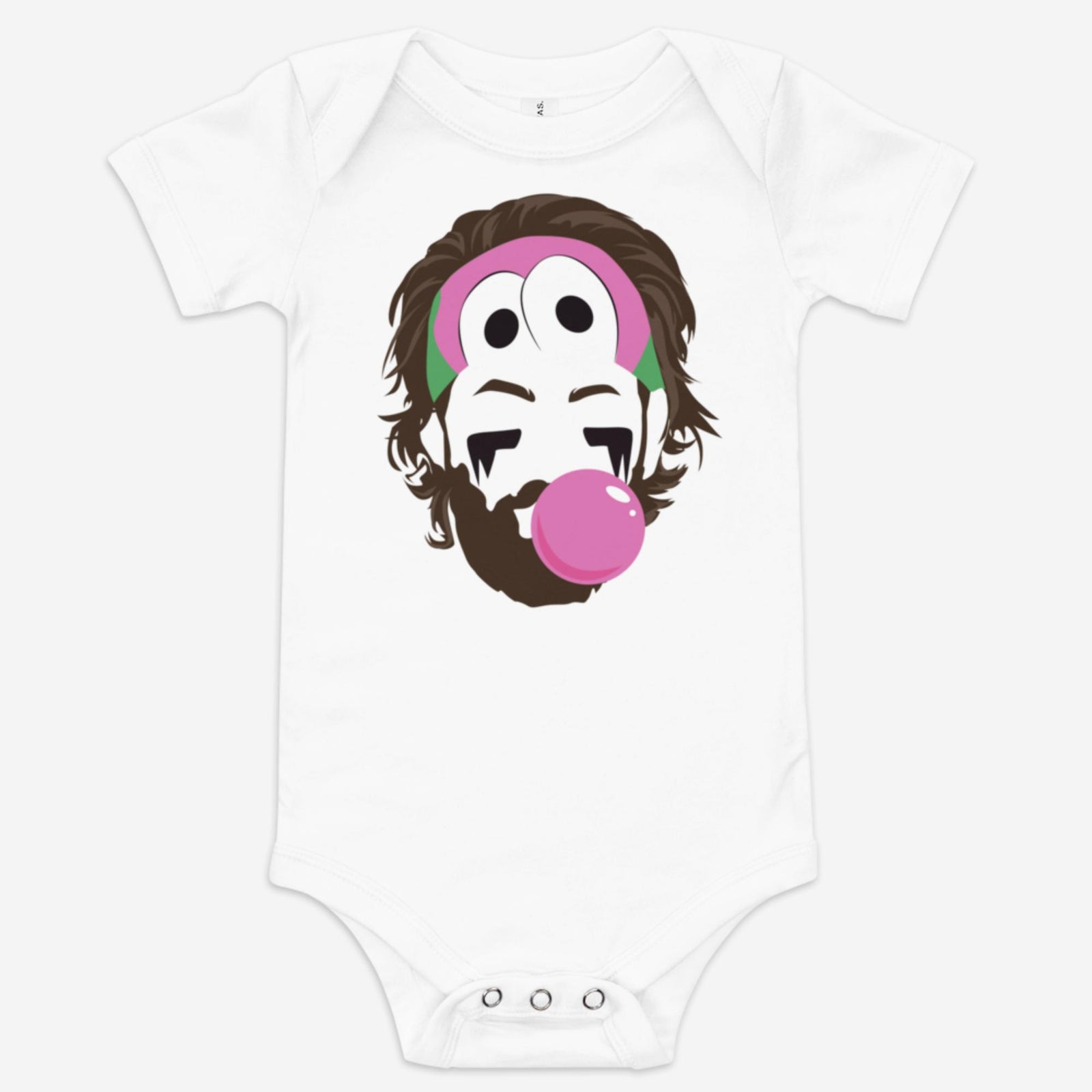 "Hair Flow & Bubble Blow" Baby Onesie