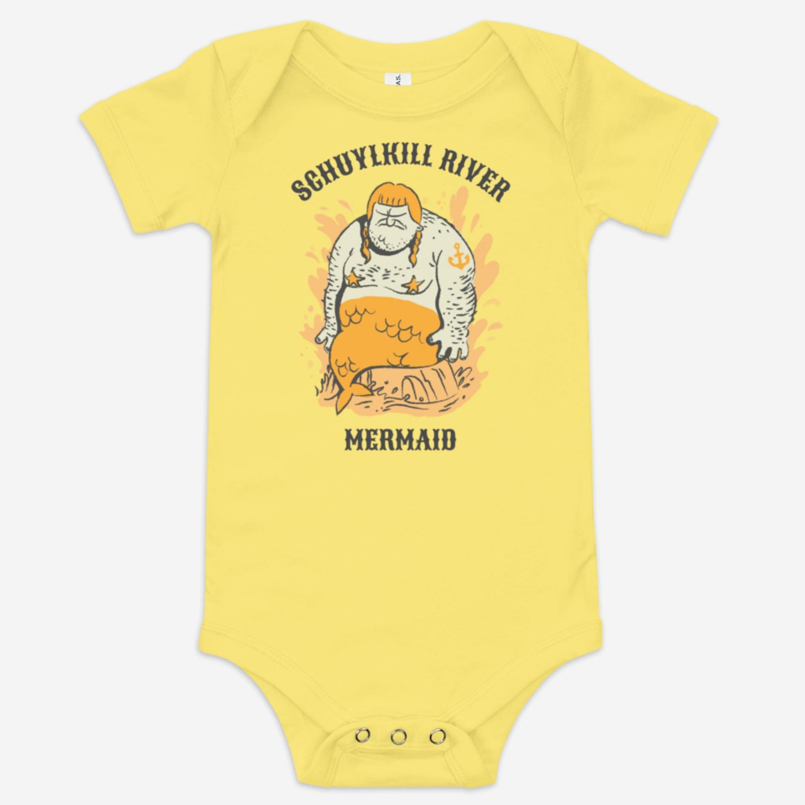 "Schuylkill River Mermaid" Baby Onesie