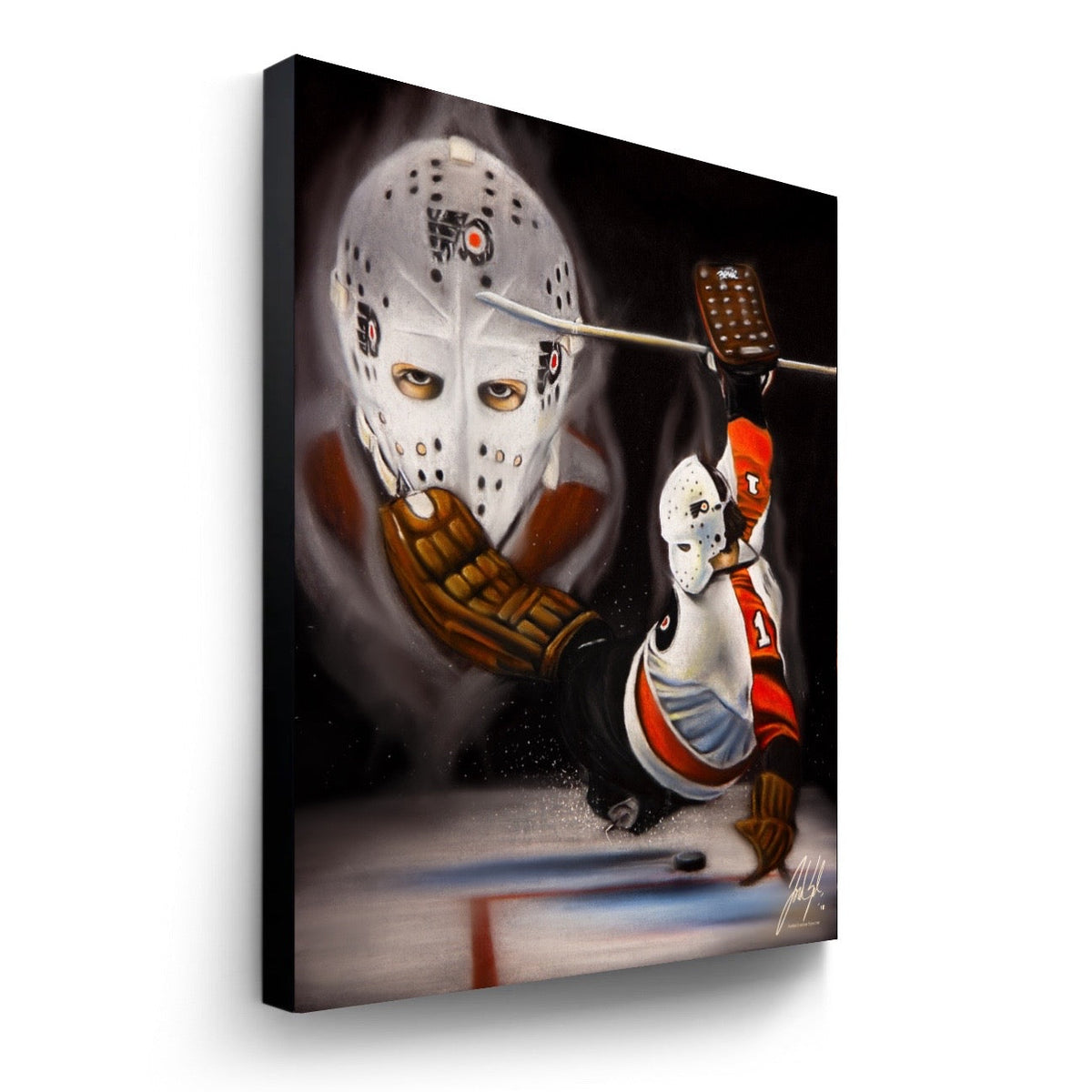 "Bernie Parent 'ONLY THE LORD SAVES MORE'" Art Piece