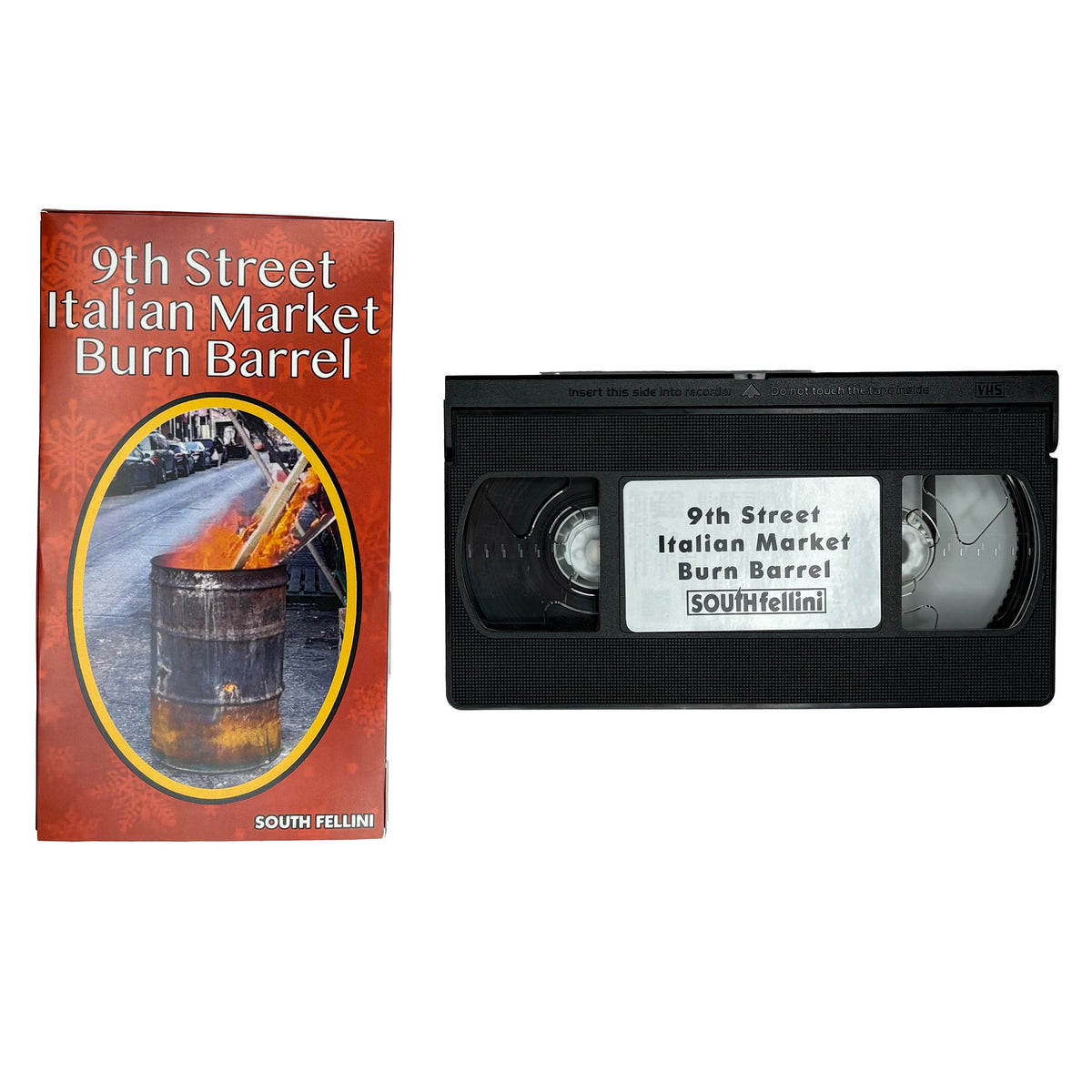 "Phillygoat x South Fellini Presents: 9th Street Italian Market Burn Barrel" VHS Tape