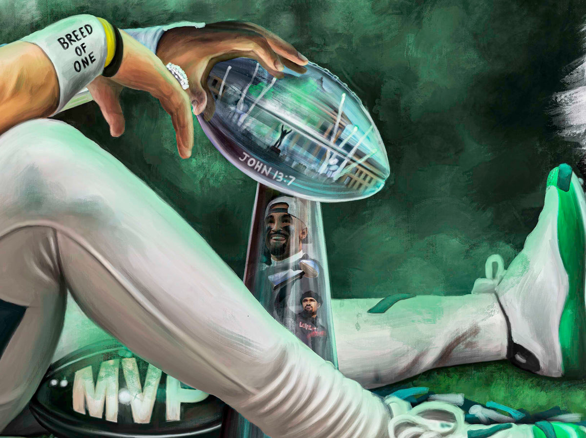 "Jalen Hurts 'MAIN THING'" Art Piece