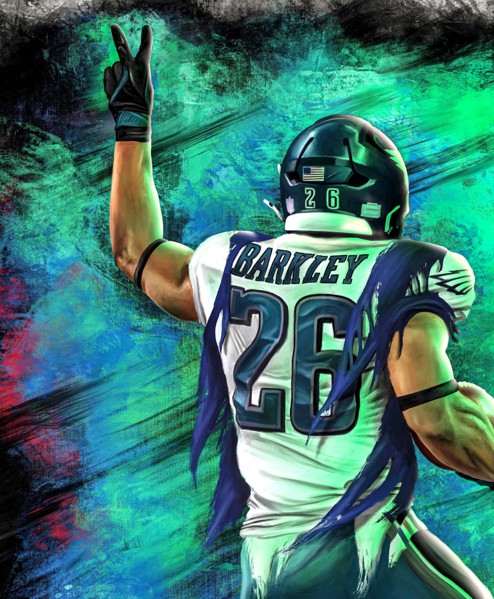 "Saquon Barkley 'HOMECOMING'" Art Piece