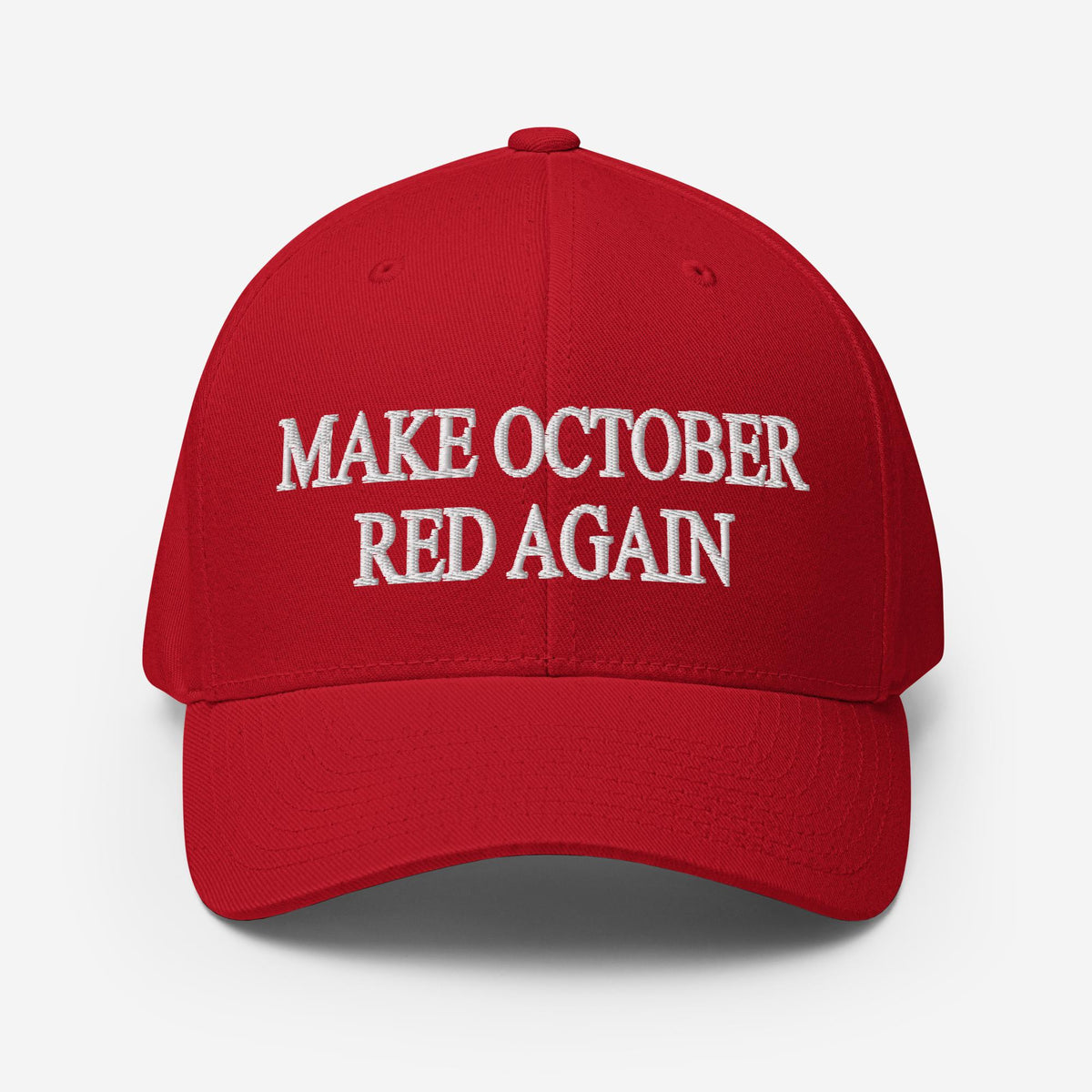 &quot;MAKE OCTOBER RED AGAIN&quot; Flexfit Hat