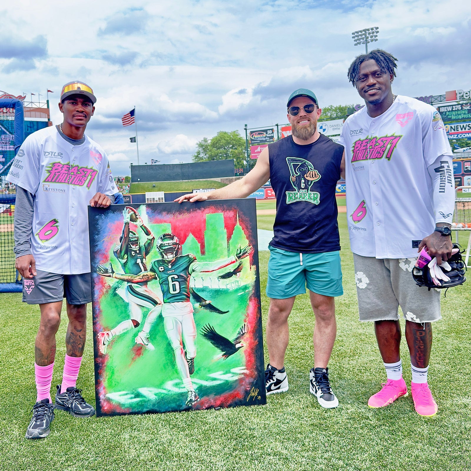 "Devonta Smith & AJ Brown 'DUPLEX'" Art Piece