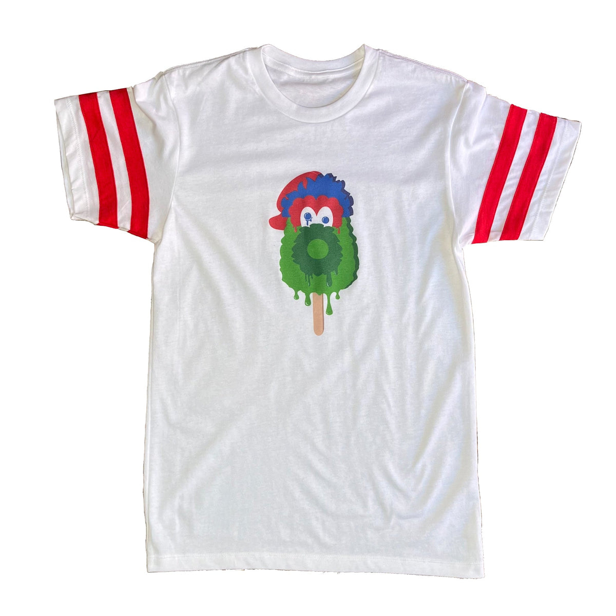 "Fuzzsicle" Striped Jersey Tee