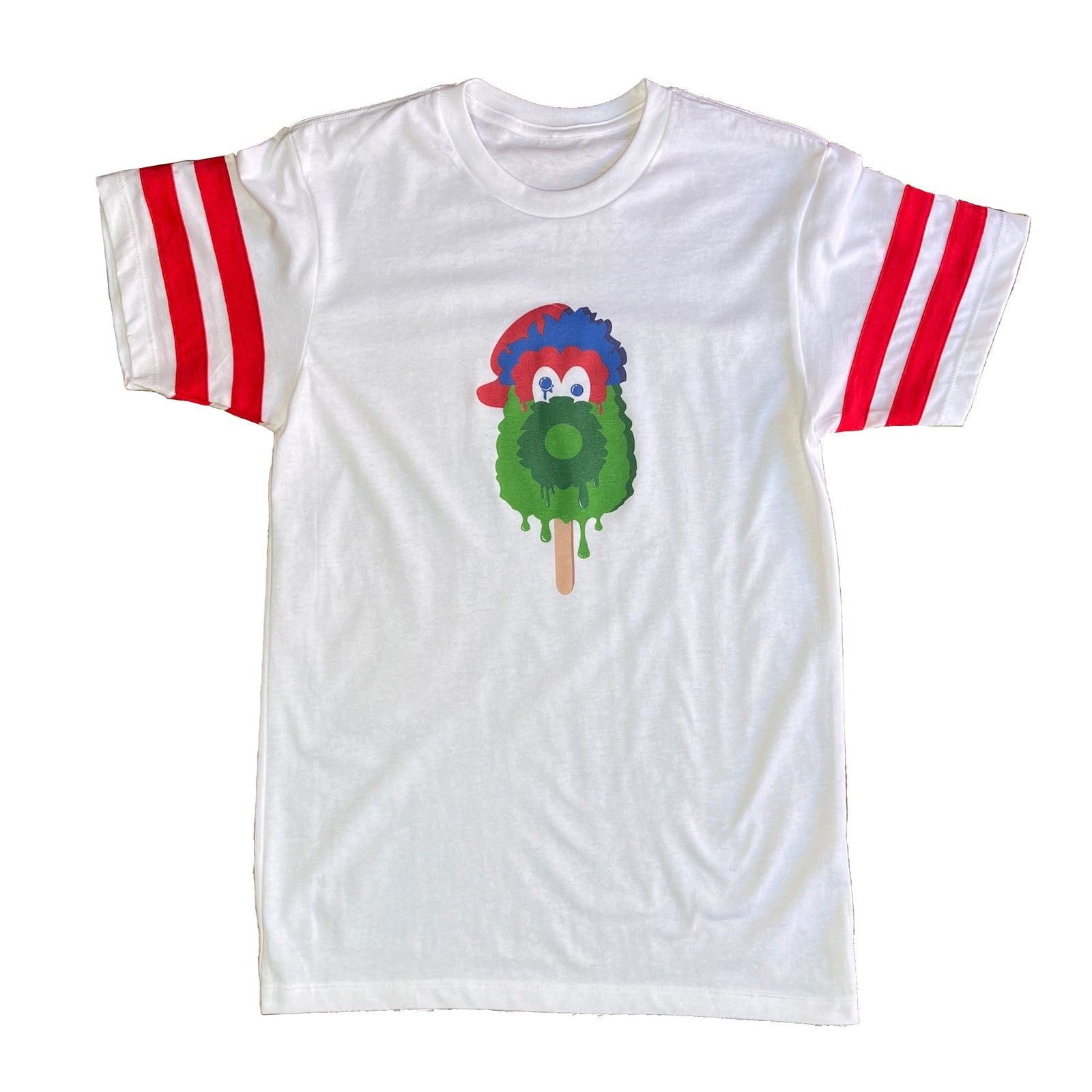 "Fuzzsicle" Striped Jersey Tee