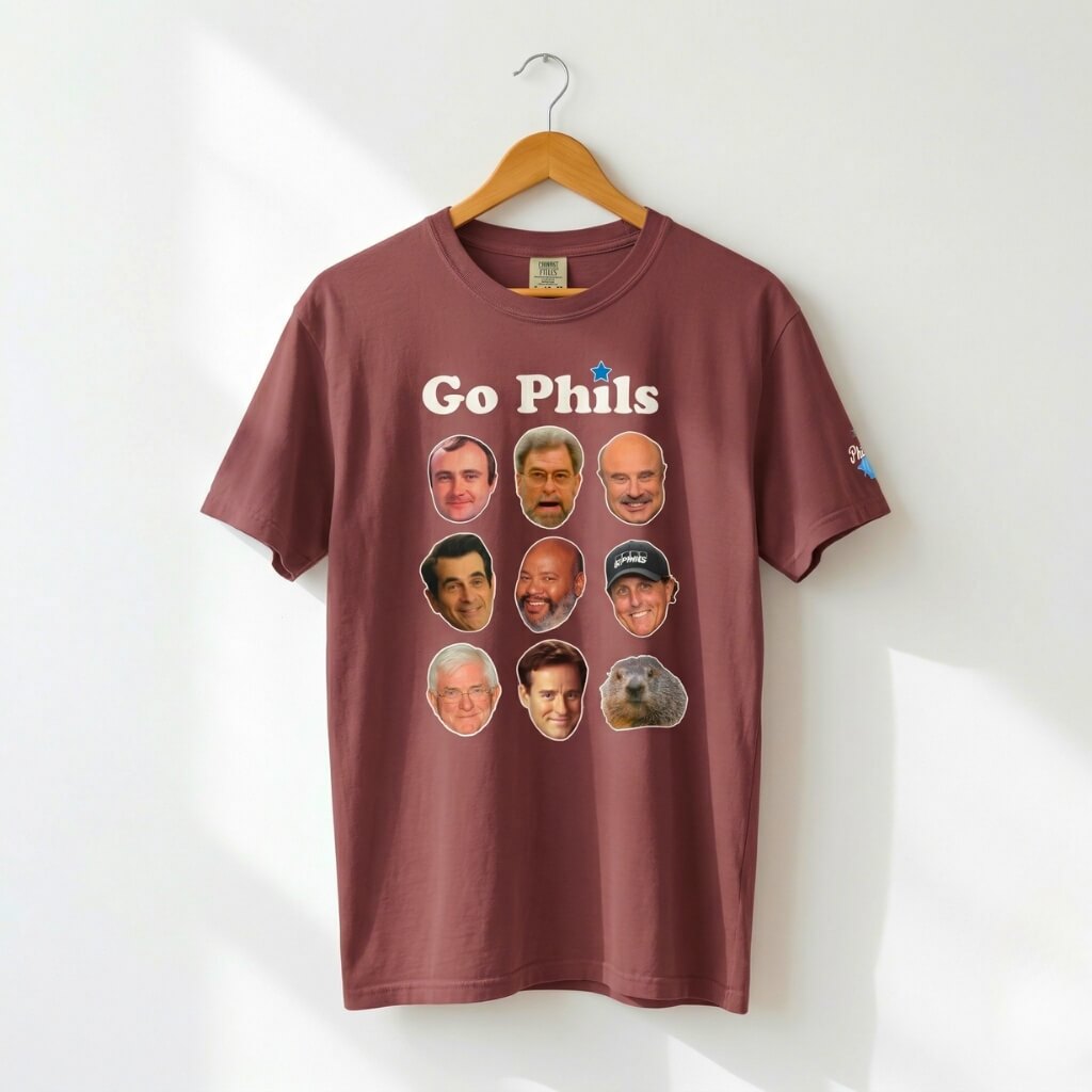 "GO PHILS & Phillips" Comfort Colors Tee