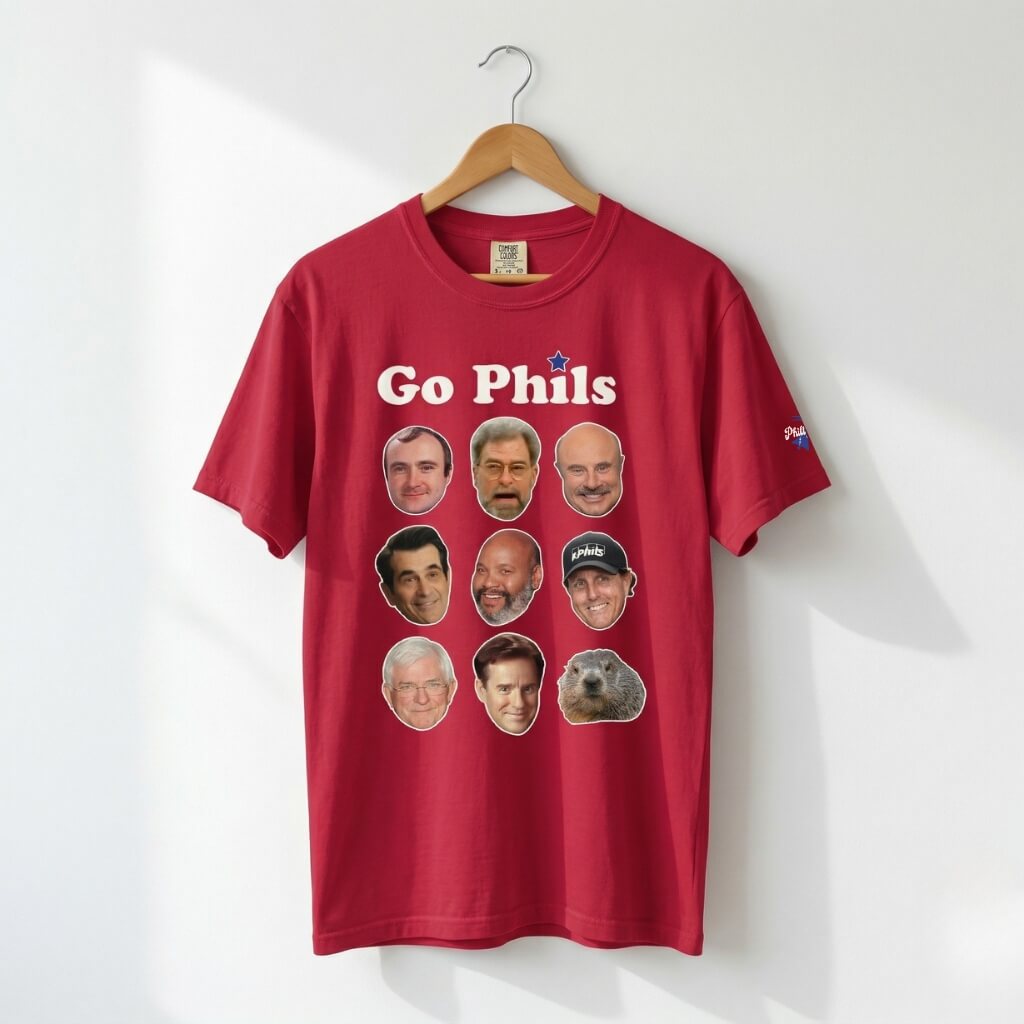 "GO PHILS & Phillips" Comfort Colors Tee