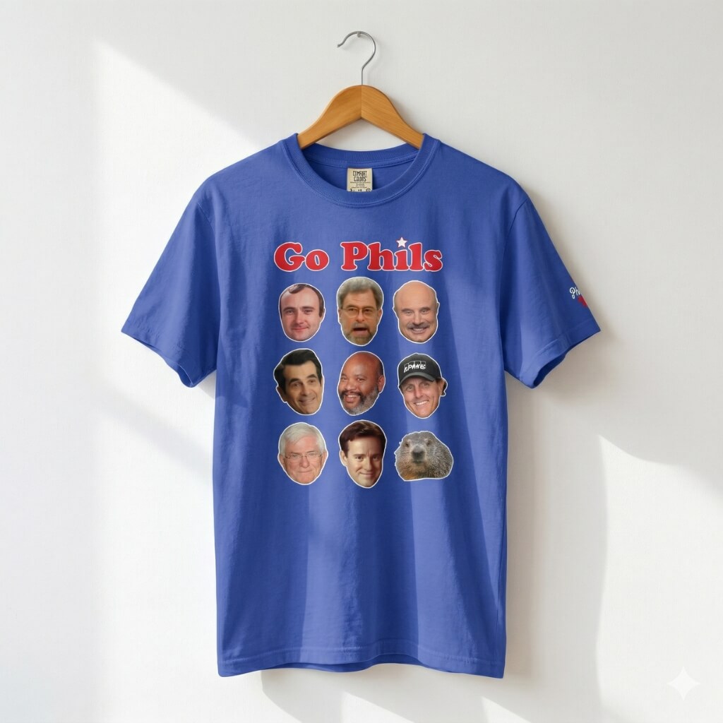 "GO PHILS & Phillips" Comfort Colors Tee