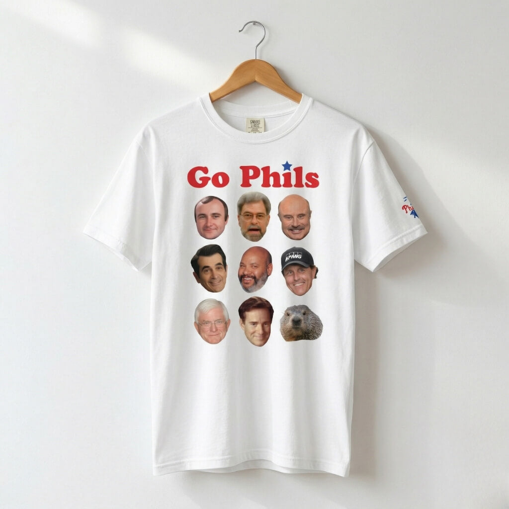 "GO PHILS & Phillips" Comfort Colors Tee