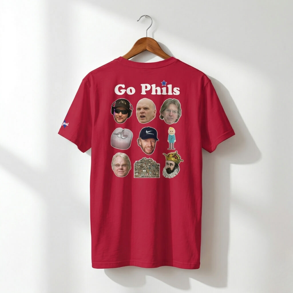 "GO PHILS & Phillips" Comfort Colors Tee