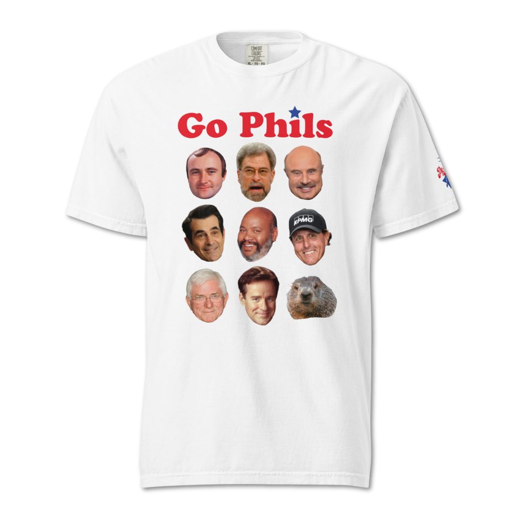 "Go Phils & Phillips" Comfort Colors Tee