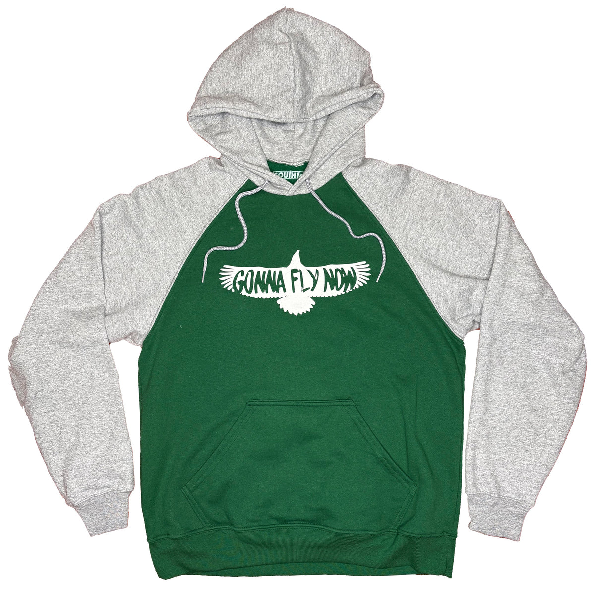 "Gonna Fly Now Puffy Print" Raglan Hoodie