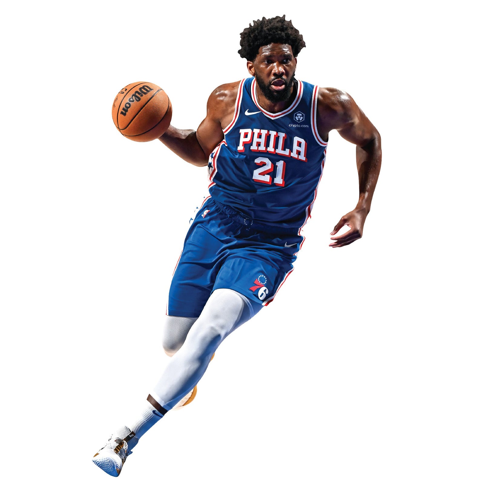 Joel Embiid - RealBig Collection - Official NBA - Philadelphia 76ers - Reusable Vinyl Wall Decals #5