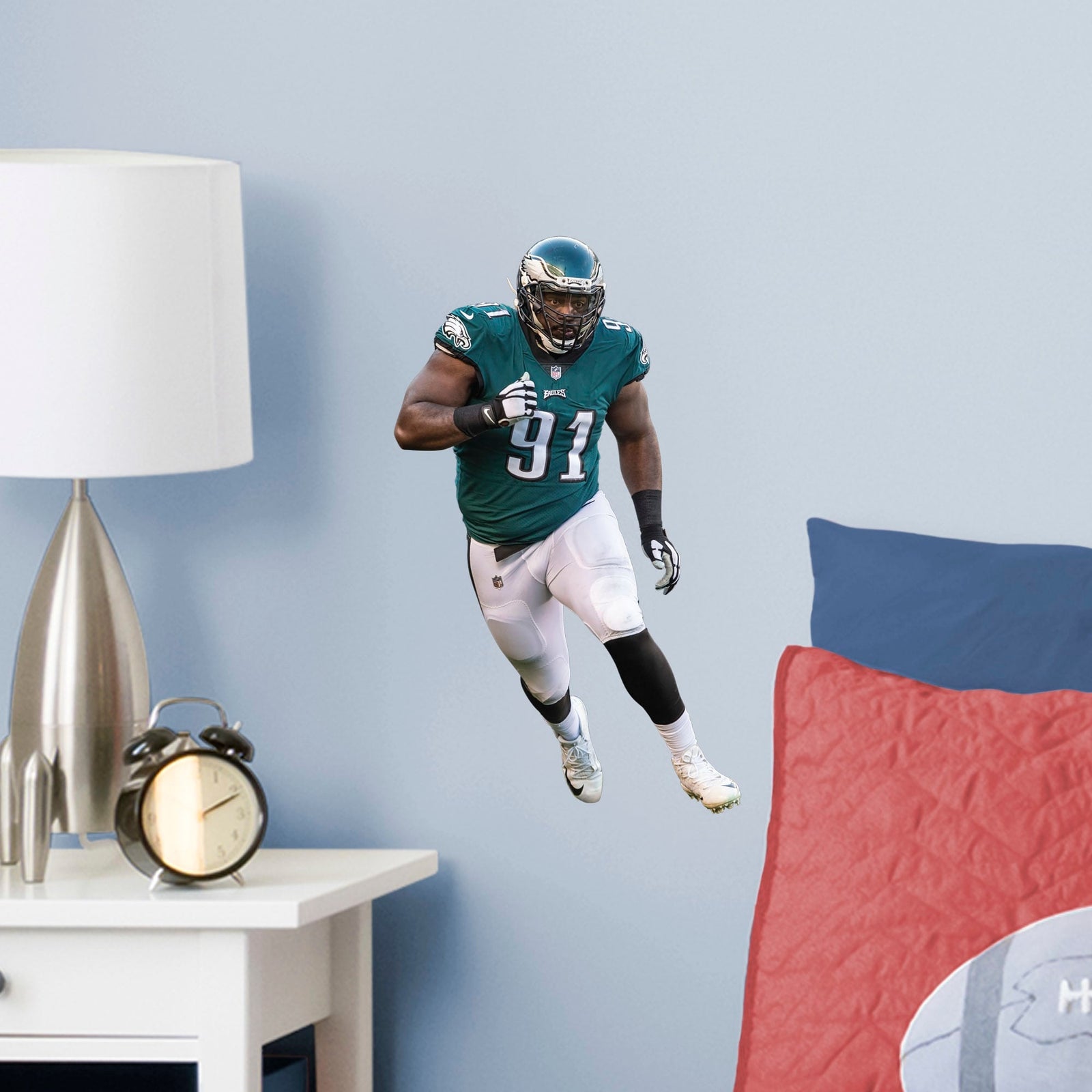 Fletcher Cox - RealBig Collection - Official NFL - Philadelphia Eagles - Reusable Vinyl Wall Decals