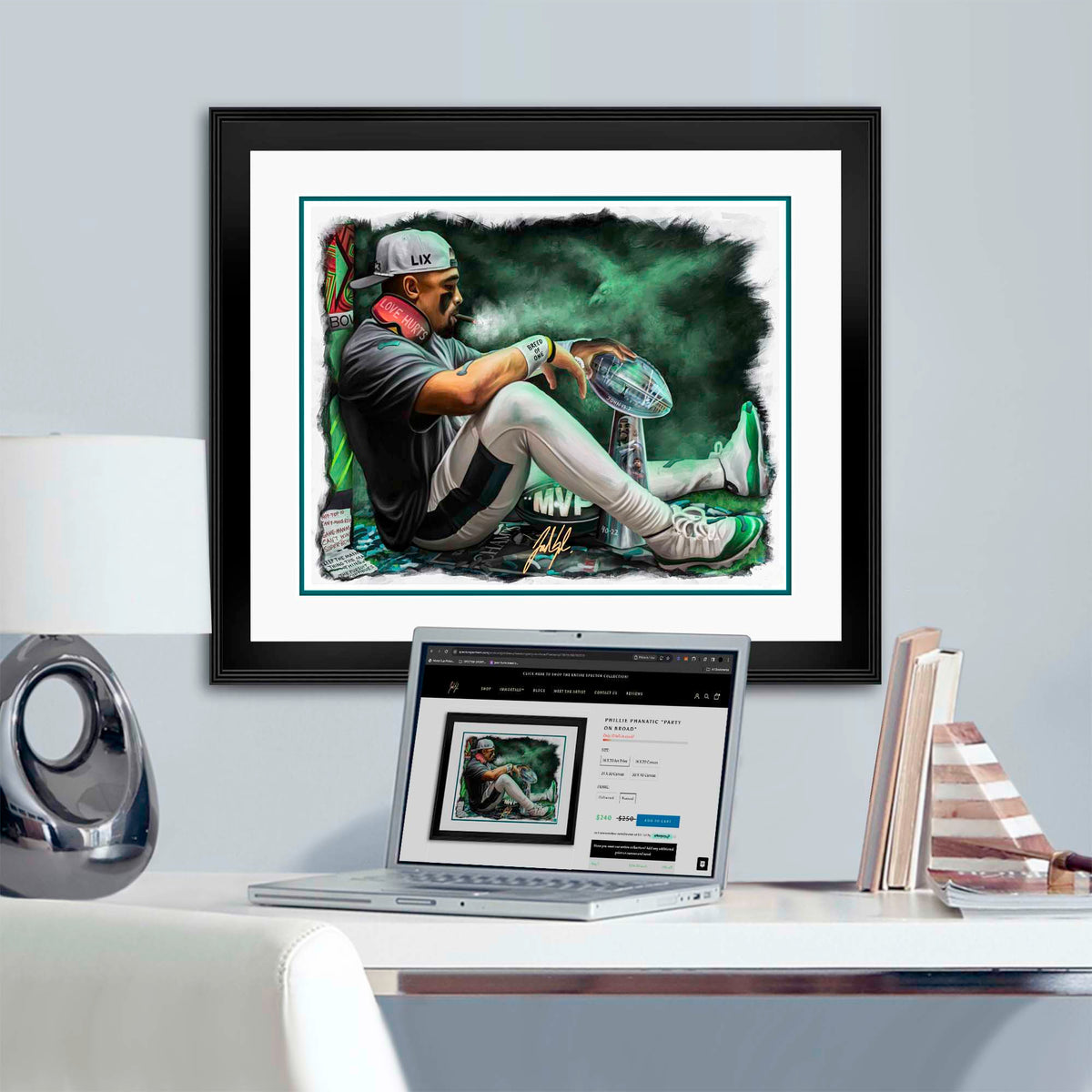 "Jalen Hurts 'MAIN THING'" Art Piece