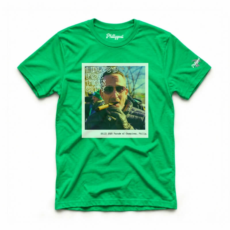 Howie Roseman I Bleed for this City kelly green t-shirt from Phillygoat
