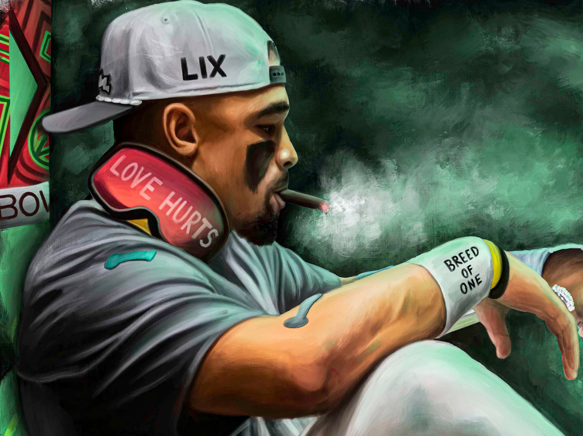 "Jalen Hurts 'MAIN THING'" Art Piece