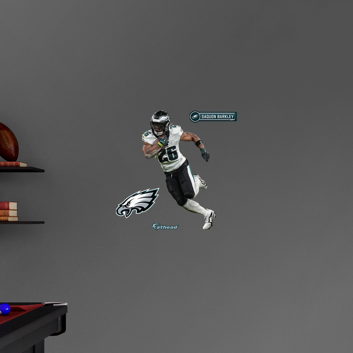 Philadelphia Eagles - RealBig Saquon Barkley Collection - Official NFL - Reusable Vinyl Wall Decals