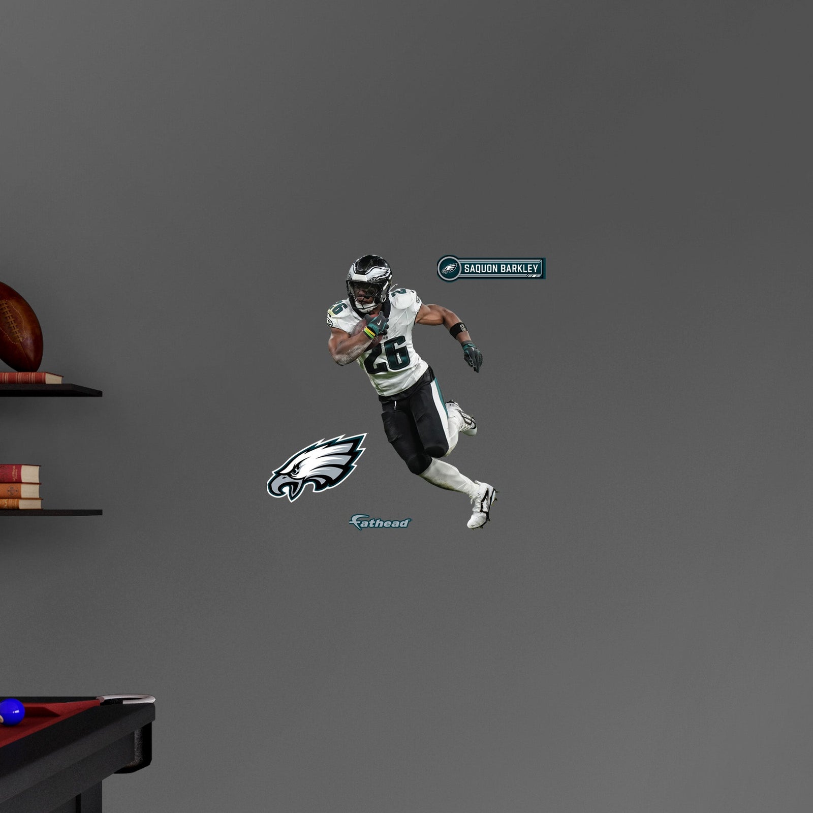 Philadelphia Eagles - RealBig Saquon Barkley Collection - Official NFL - Reusable Vinyl Wall Decals