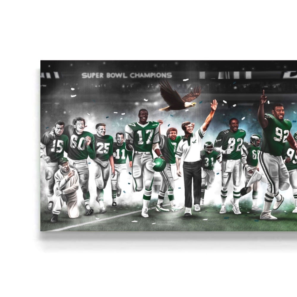"Eagles Legacy "ON THE ROAD TO VICTORY" Art Piece