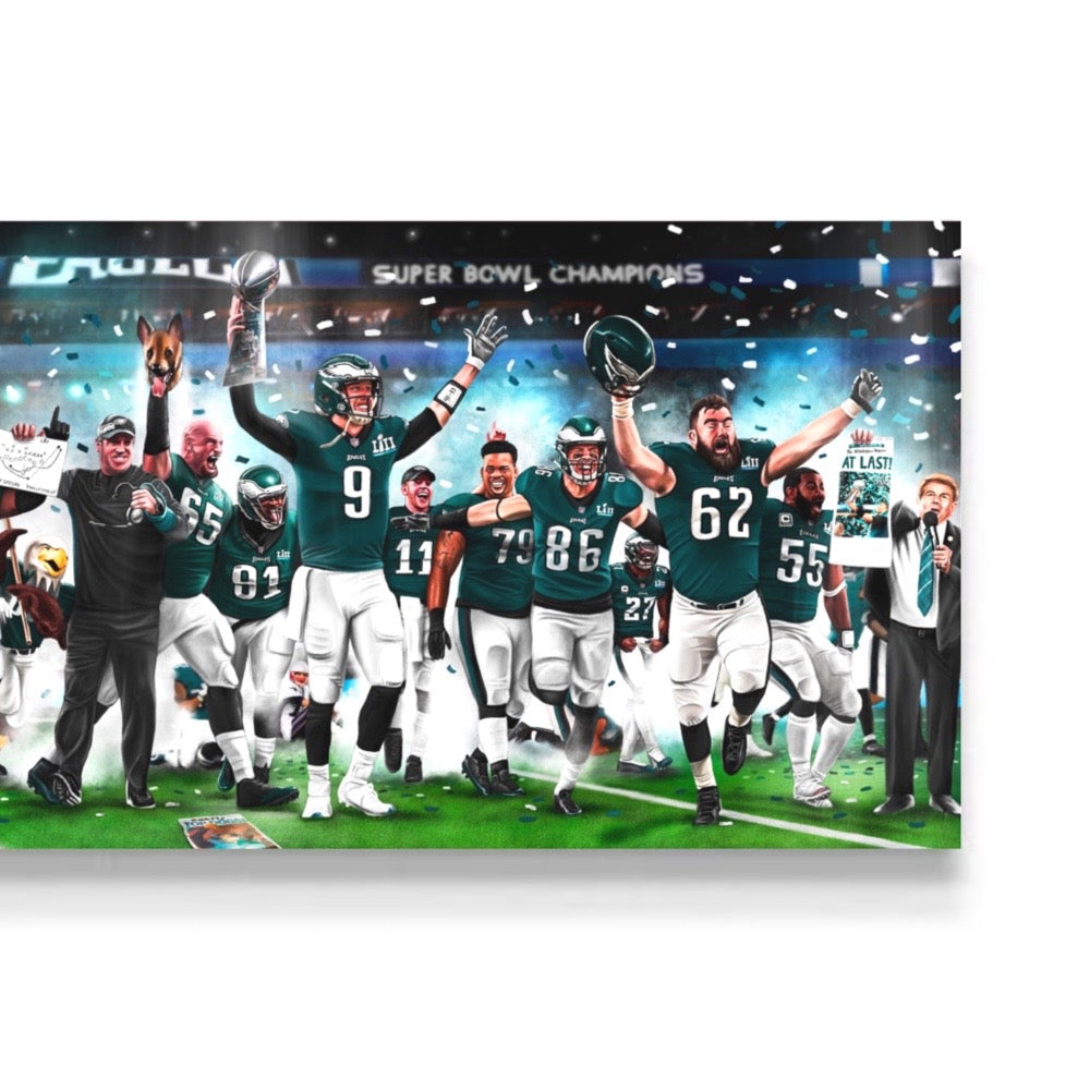 "Eagles Legacy "ON THE ROAD TO VICTORY" Art Piece
