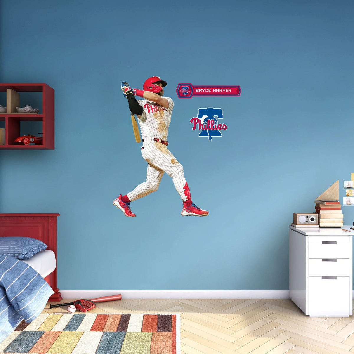 Bryce Harper - RealBig Collection - Official MLB - Philadelphia Phillies - Reusable Vinyl Wall Decals #4