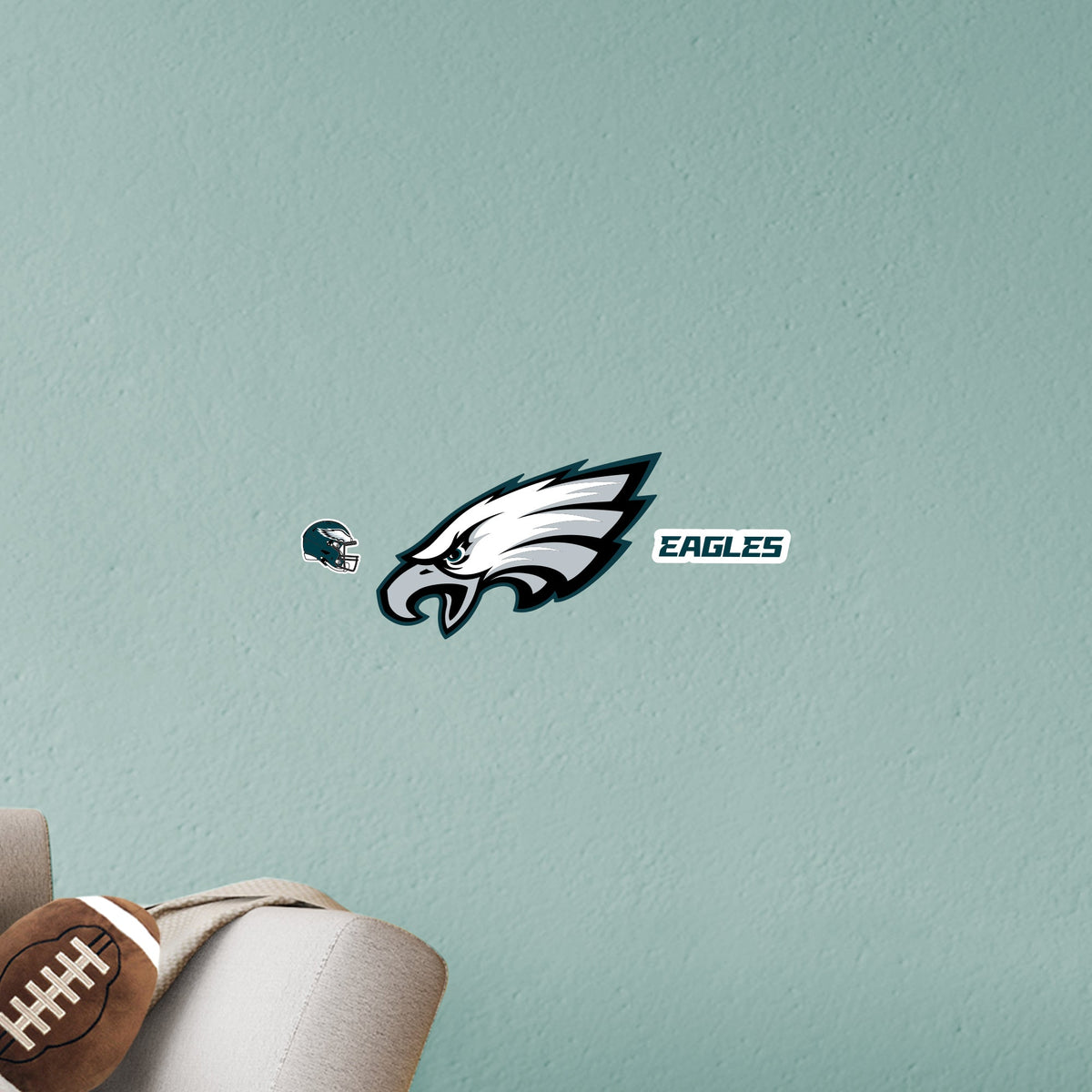 Philadelphia Eagles - RealBig Logo Collection - Official NFL - Reusable Vinyl Wall Decals