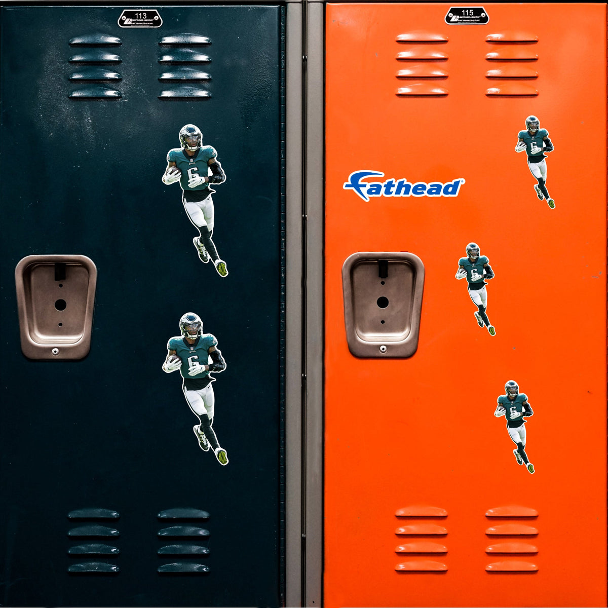 DeVonta Smith - 5 Minis (Mixed Sizes) - Official NFL - Philadelphia Eagles - Reusable Vinyl Decals