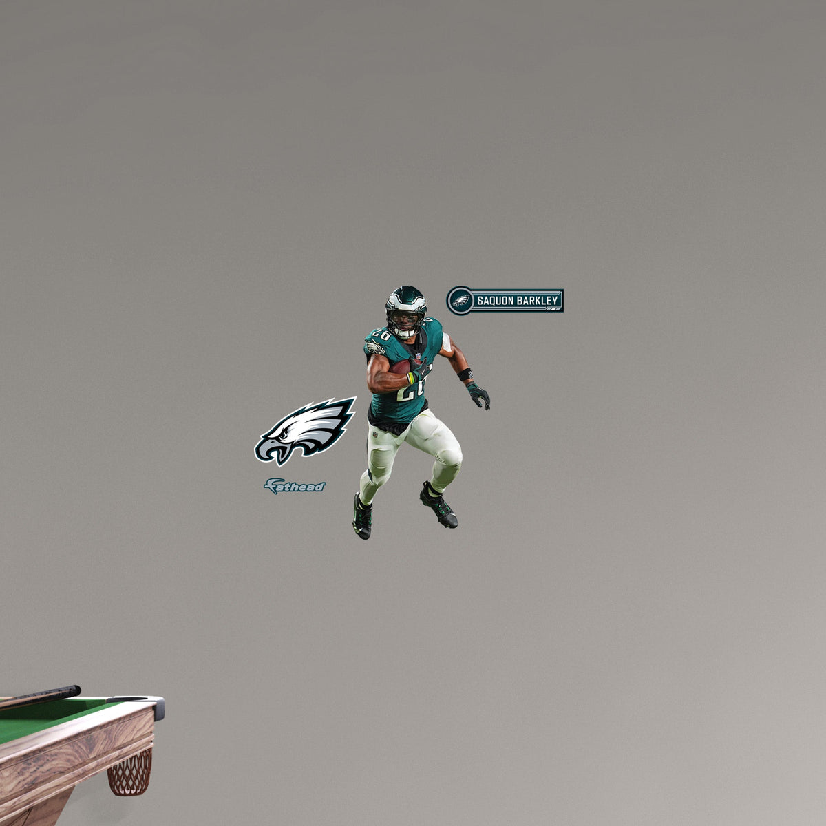 Saquon Barkley - RealBig Home Collection - Official NFL - Philadelphia Eagles - Reusable Vinyl Wall Decals