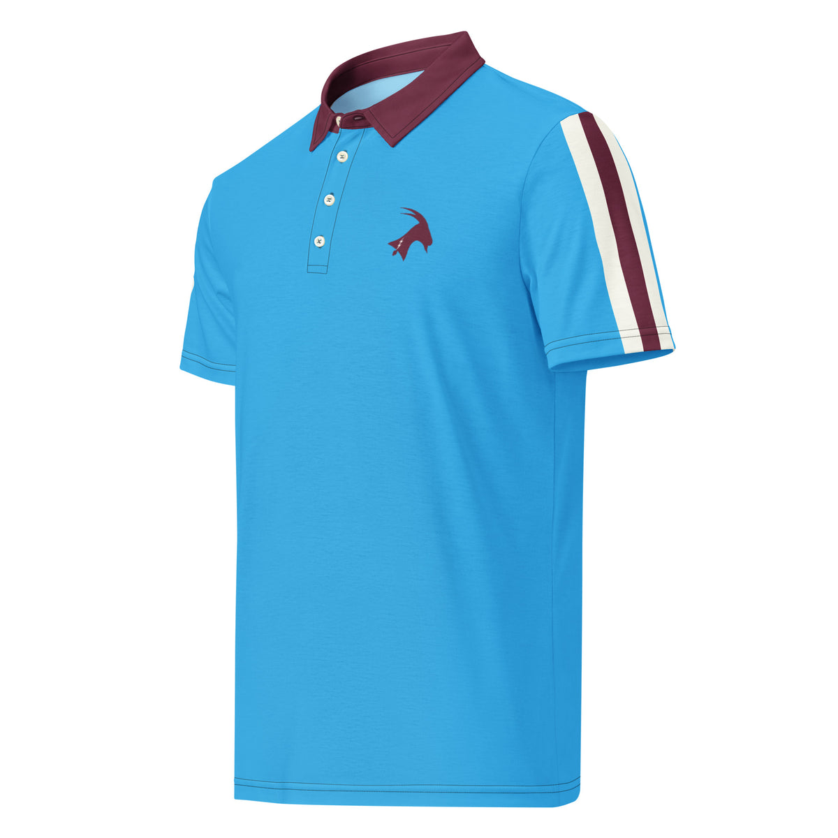 "The Powder Blue" Men's Polo by Phillygoat – Philadelphia sports apparel