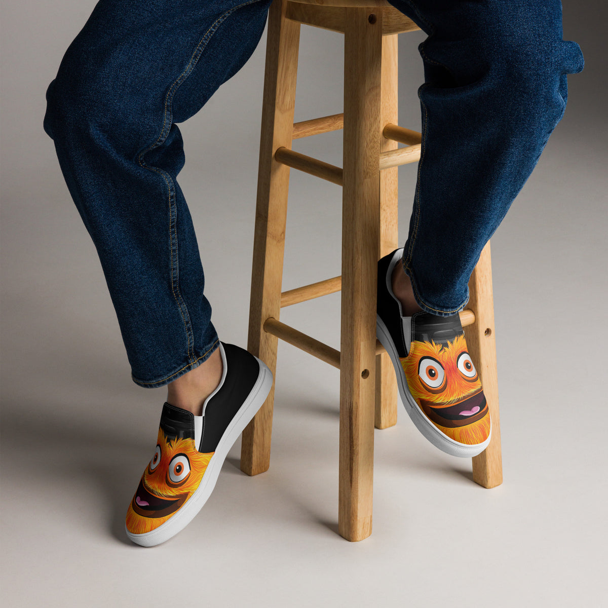 The "Ice Monsters" Men's Slip-on Canvas Shoes