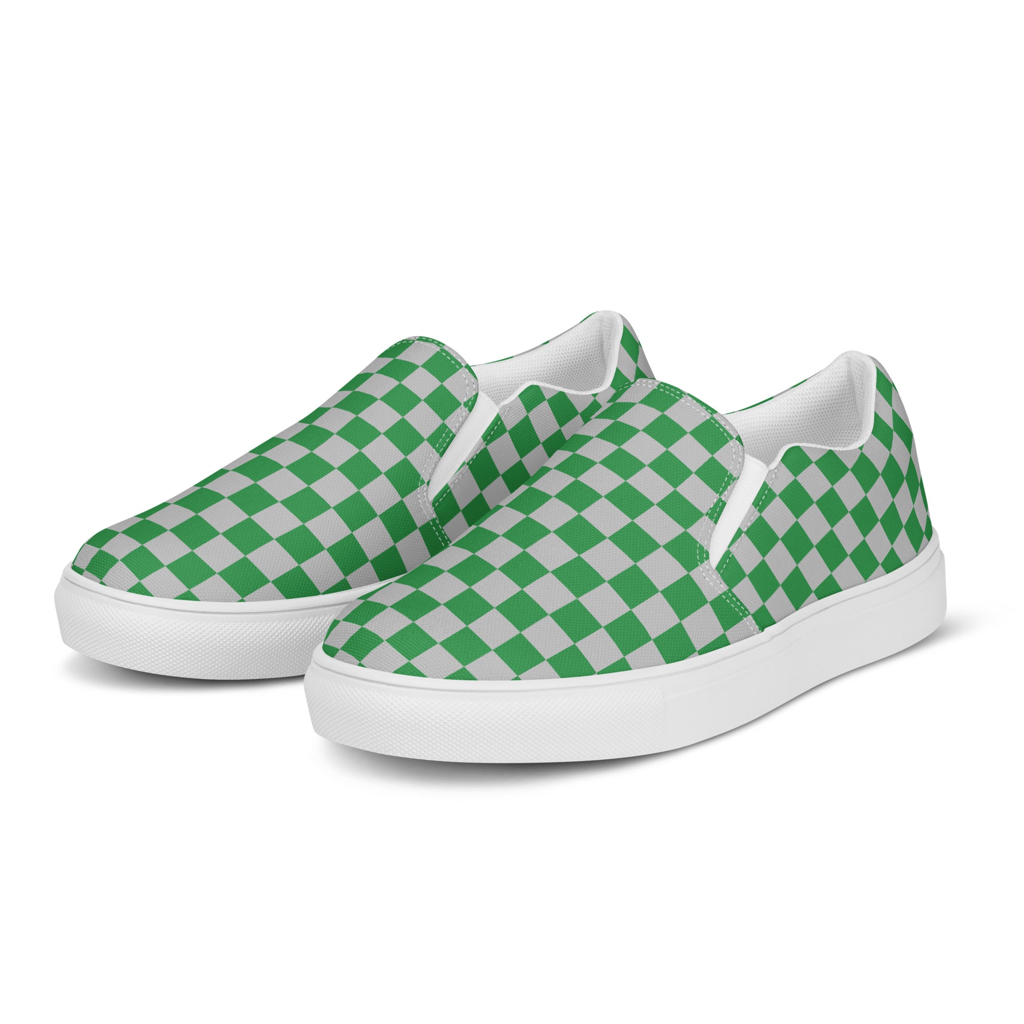 Philly Green & Silver Checkerboard