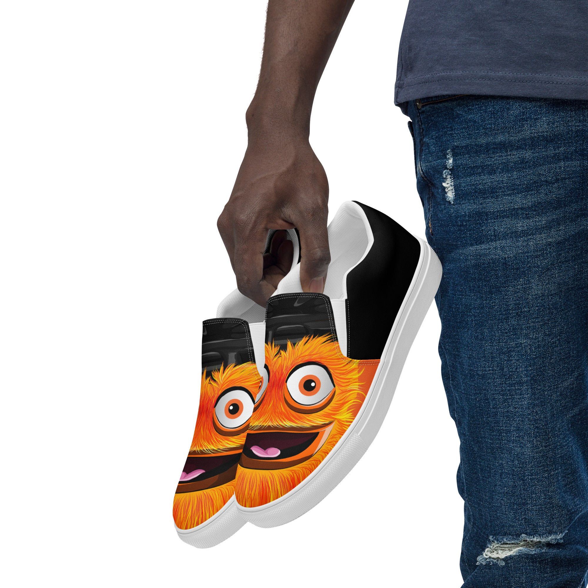 The "Ice Monsters" Men's Slip-on Canvas Shoes