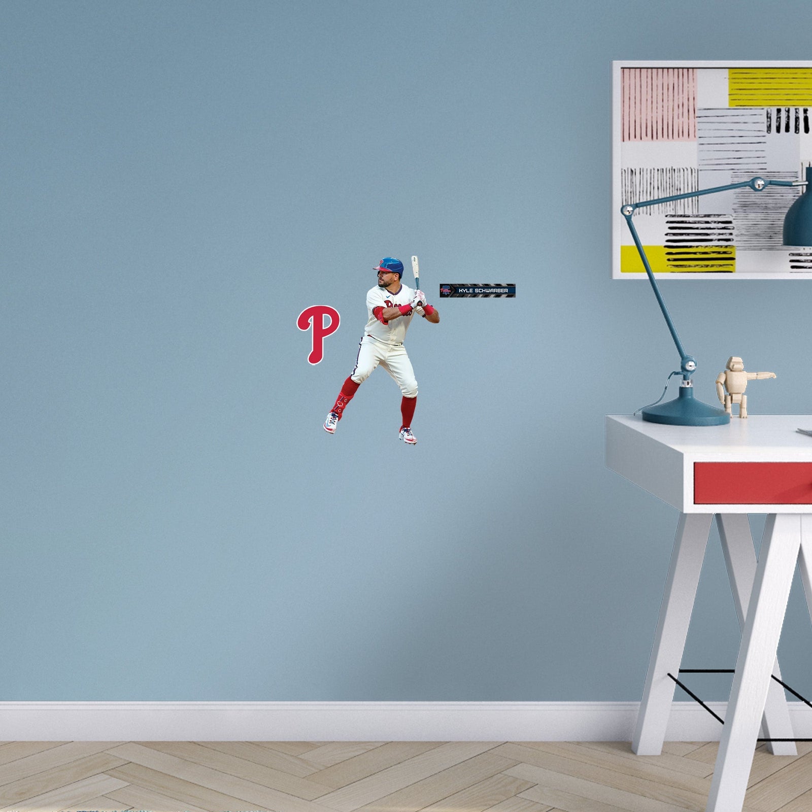 Kyle Schwarber - RealBig Collection - Official MLB - Philadelphia Phillies - Reusable Vinyl Wall Decals #2