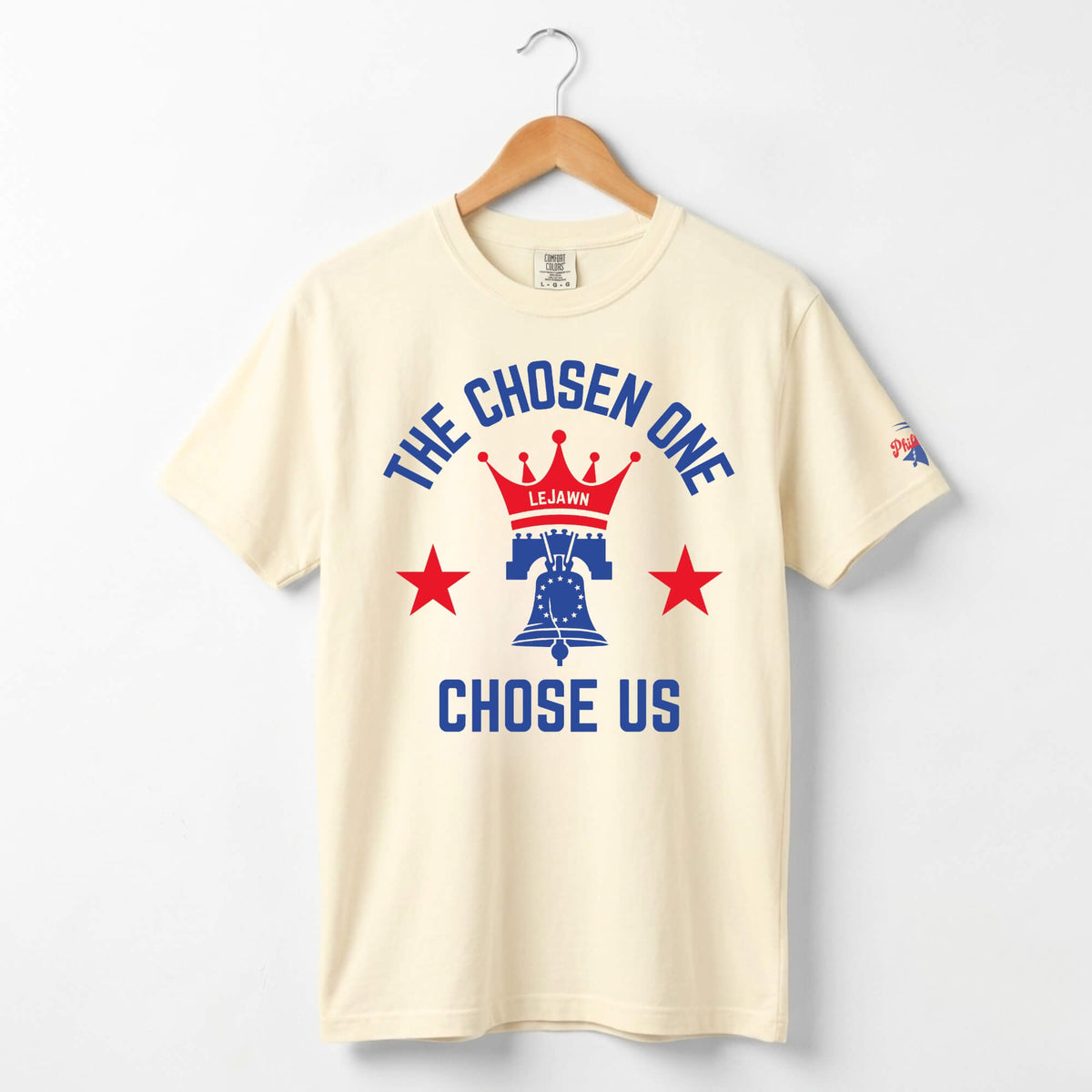 Philadelphia 76ers LeBron James the Chosen One Chose Us ivory Comfort Colors t-shirt by Phillygoat