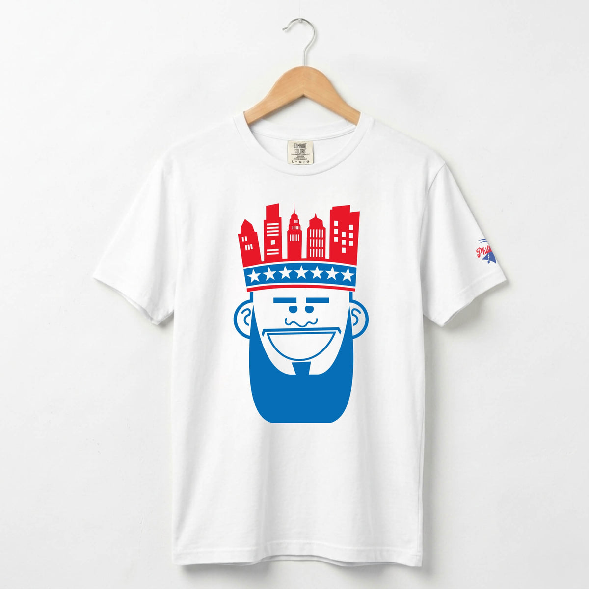 Philadelphia 76ers Lebron James Philly King whitecomfort colors t-shirt by Phillygoat