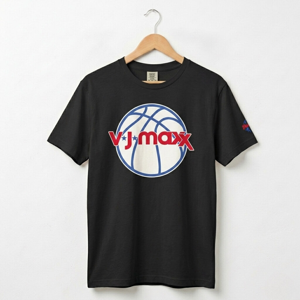 Philadelphia 76ers Tyrese Maxey and VJ Edgecombe VJ Maxx black comfort colors tee by Phillygoat