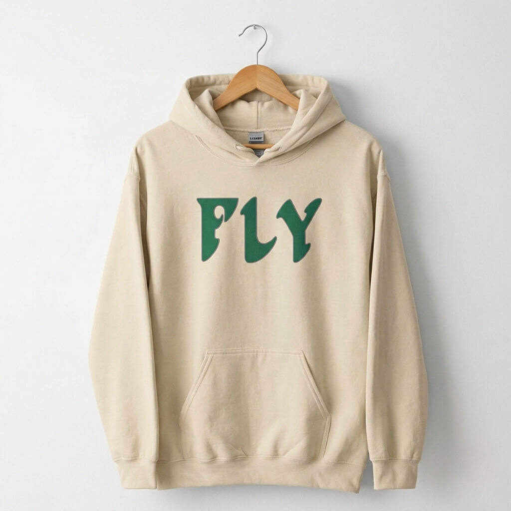 Philadelphia Eagles FLYsand embroidered hoodie by Phillygoat