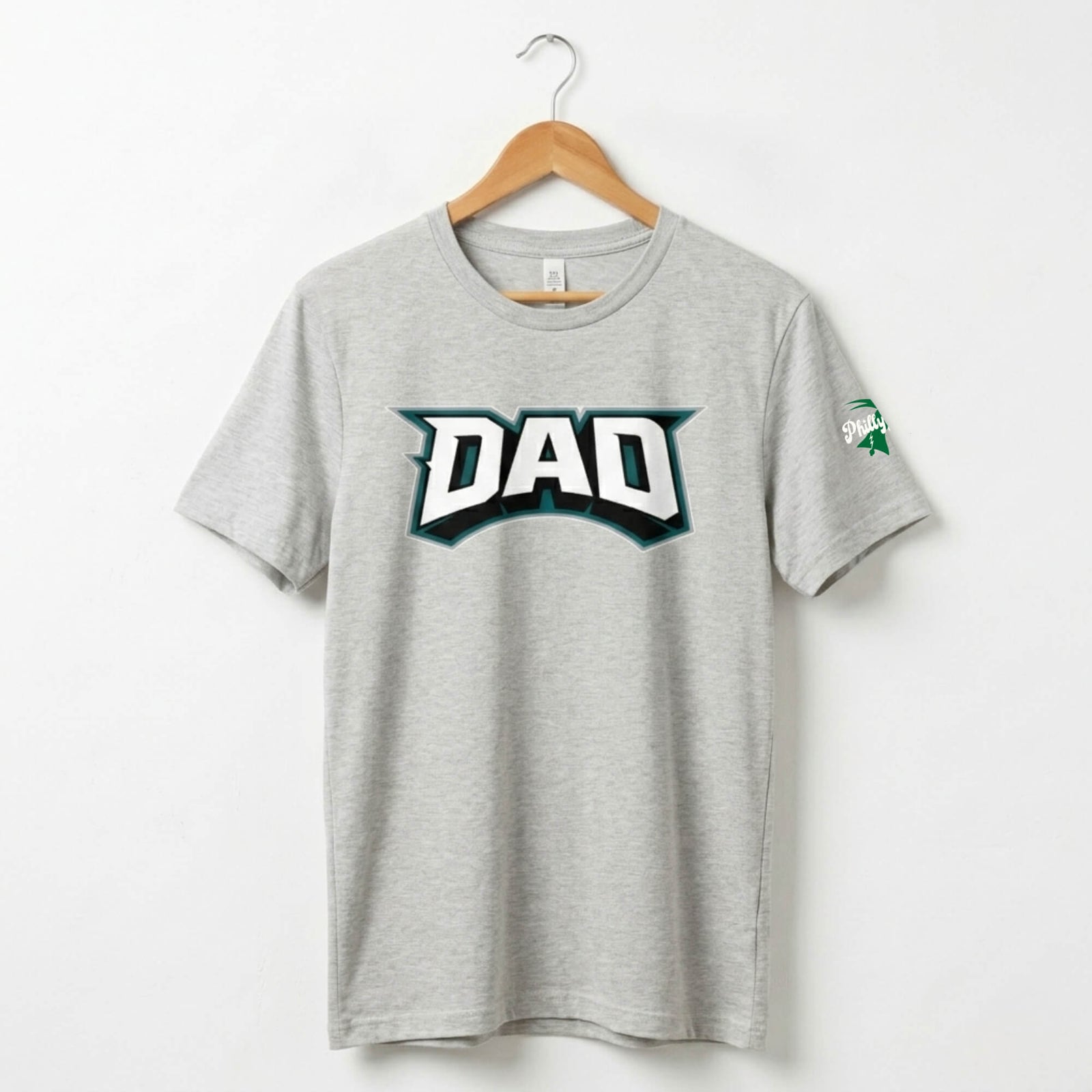 Philadelphia Eagles Father's Day grey Dad football t-shirt by Phillygoat