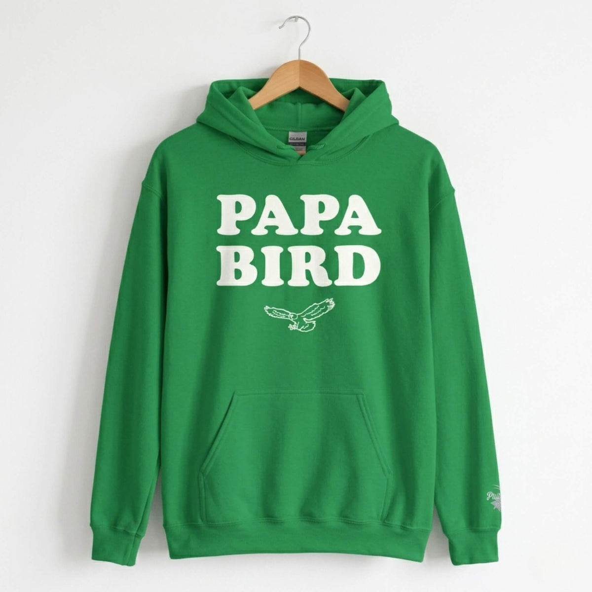 Philadelphia Eagles Papa Bird kelly green hoodie Fathers Day gift for Dad by Phillygoat