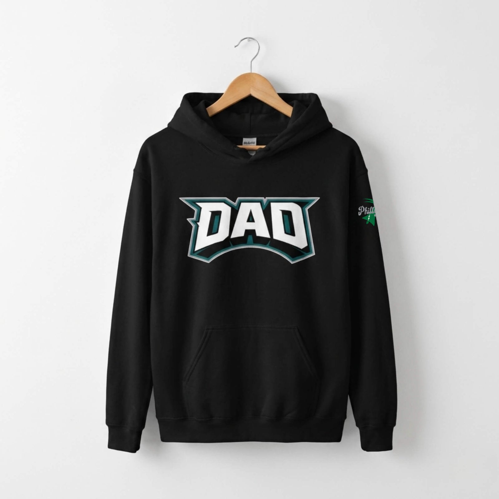 Philadelphia Eagles Dad Father's Day black hoodie by Phillygoat