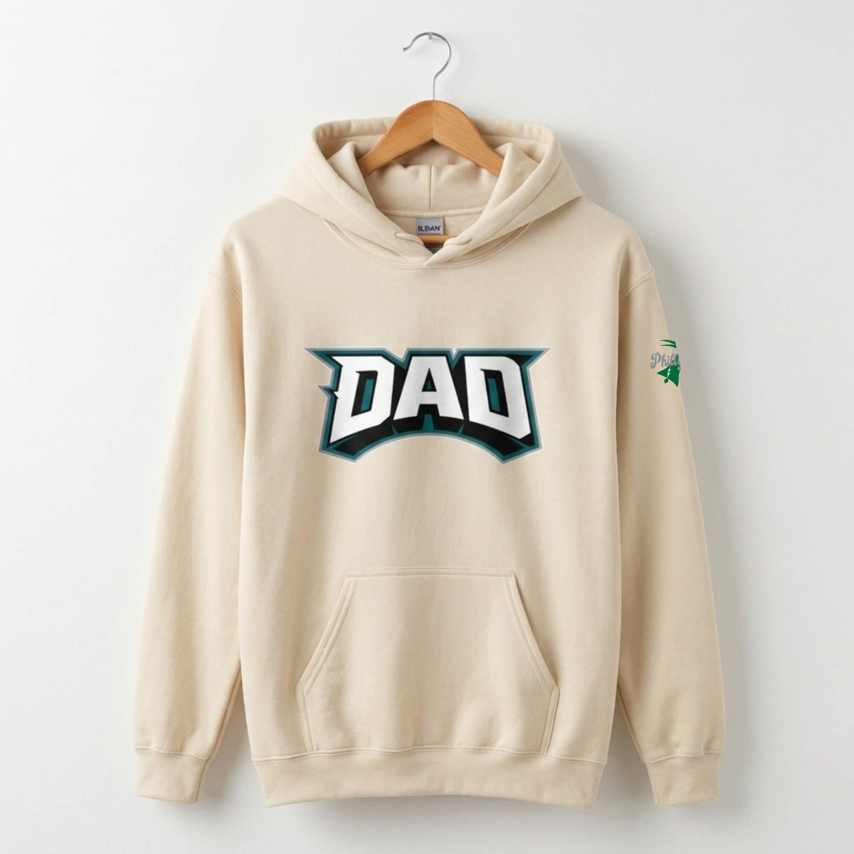 Philadelphia Eagles Dad Father's Day sand hoodie by Phillygoat