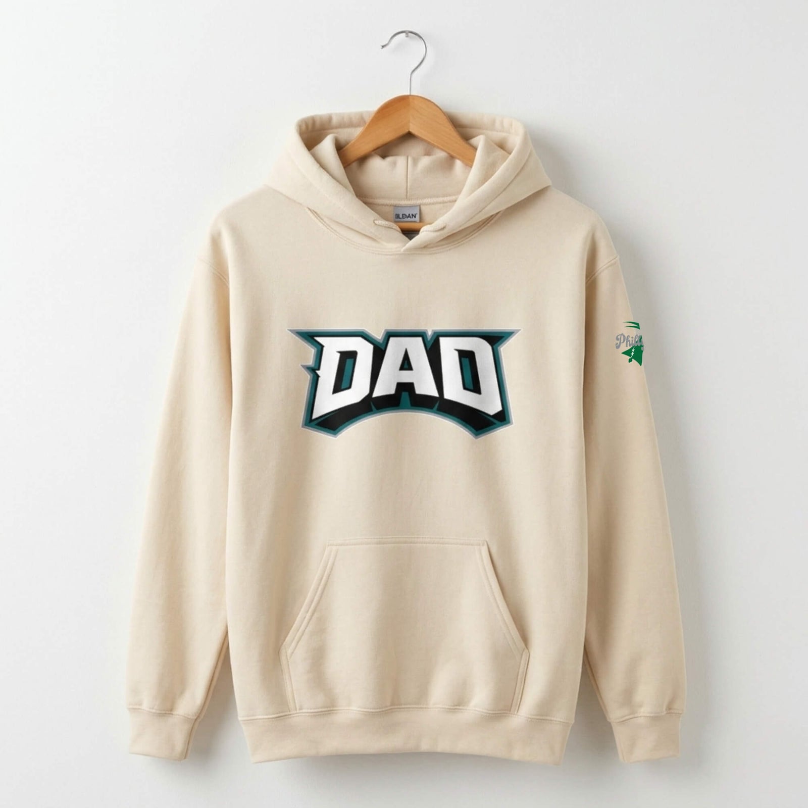 Philadelphia Eagles Dad Father's Day sand hoodie by Phillygoat