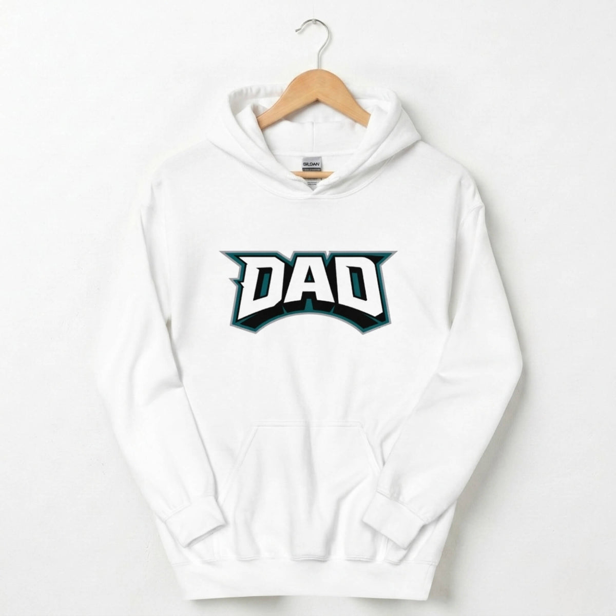 Philadelphia Eagles Dad Father's Day white hoodie by Phillygoat