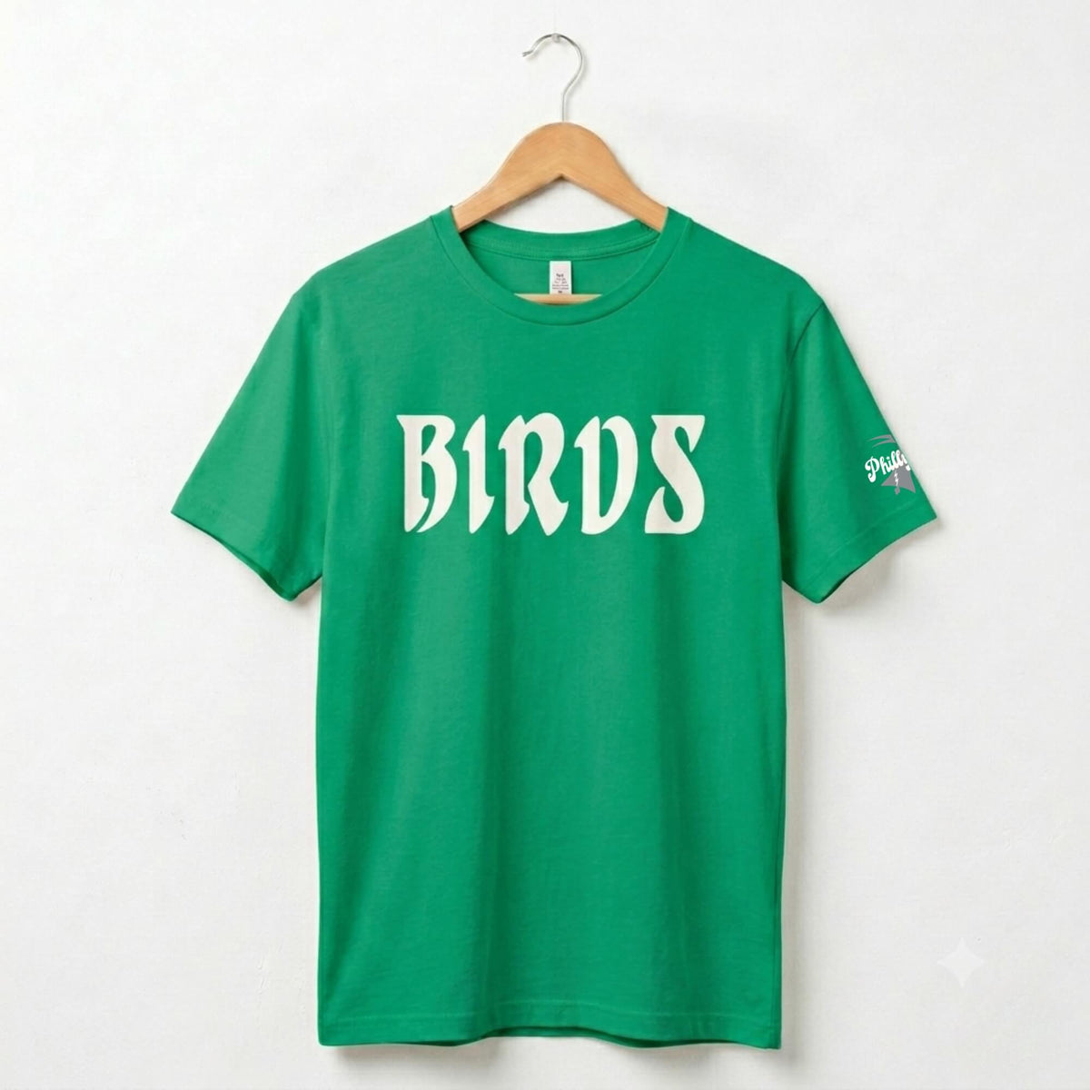 Philadelphia Eagles Go Birds kelly green t-shirt by Phillygoat