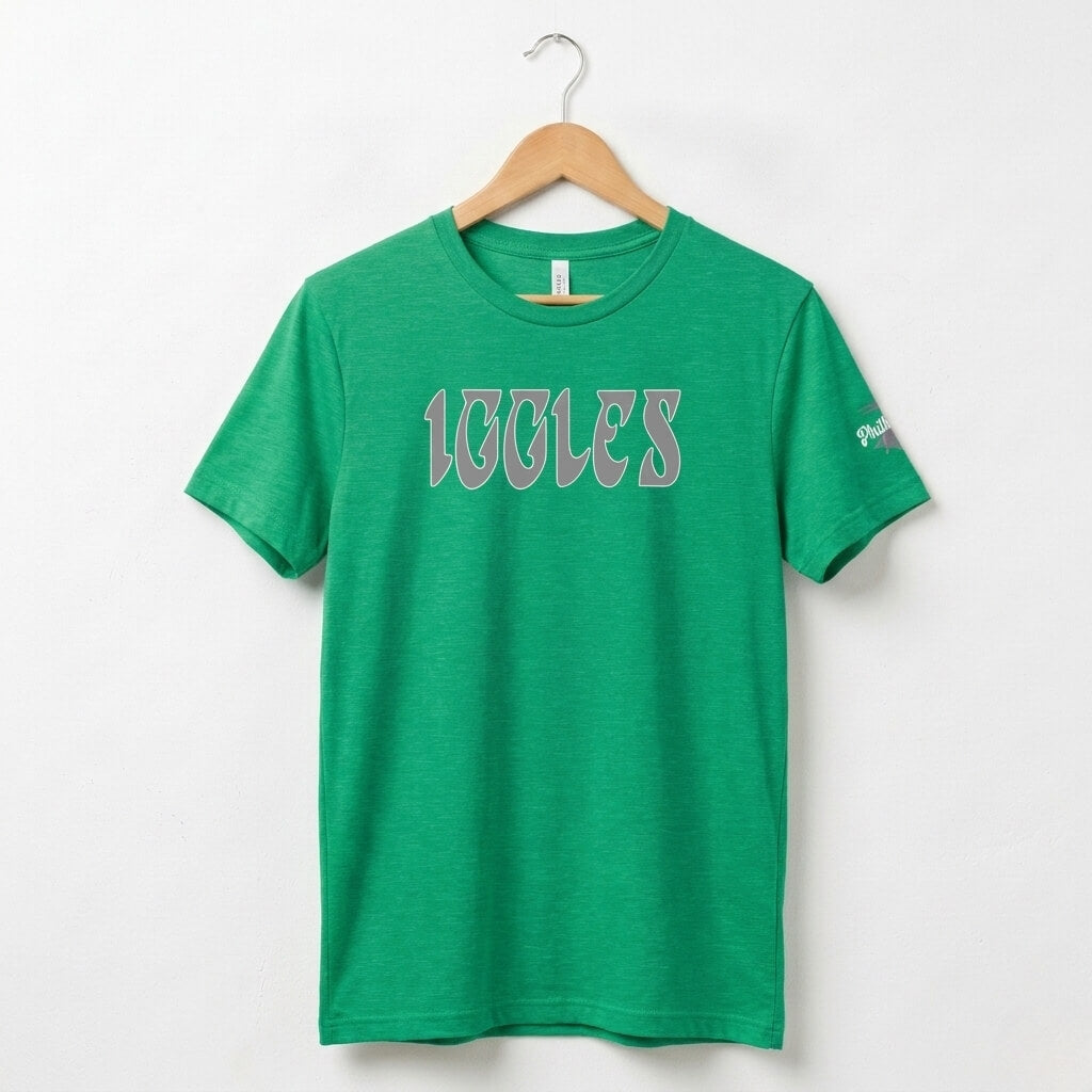 Philadelphia Eagles Iggles Kelly green t shirt by Phillygoat