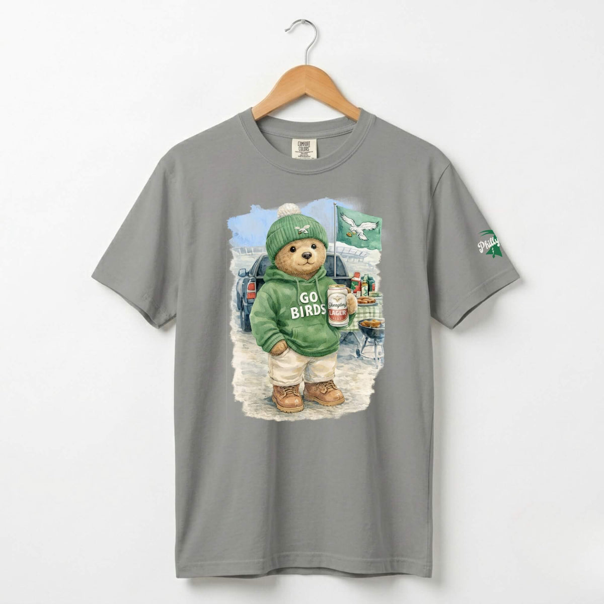 "Linc the Tailgating Bear" Comfort Colors Tee
