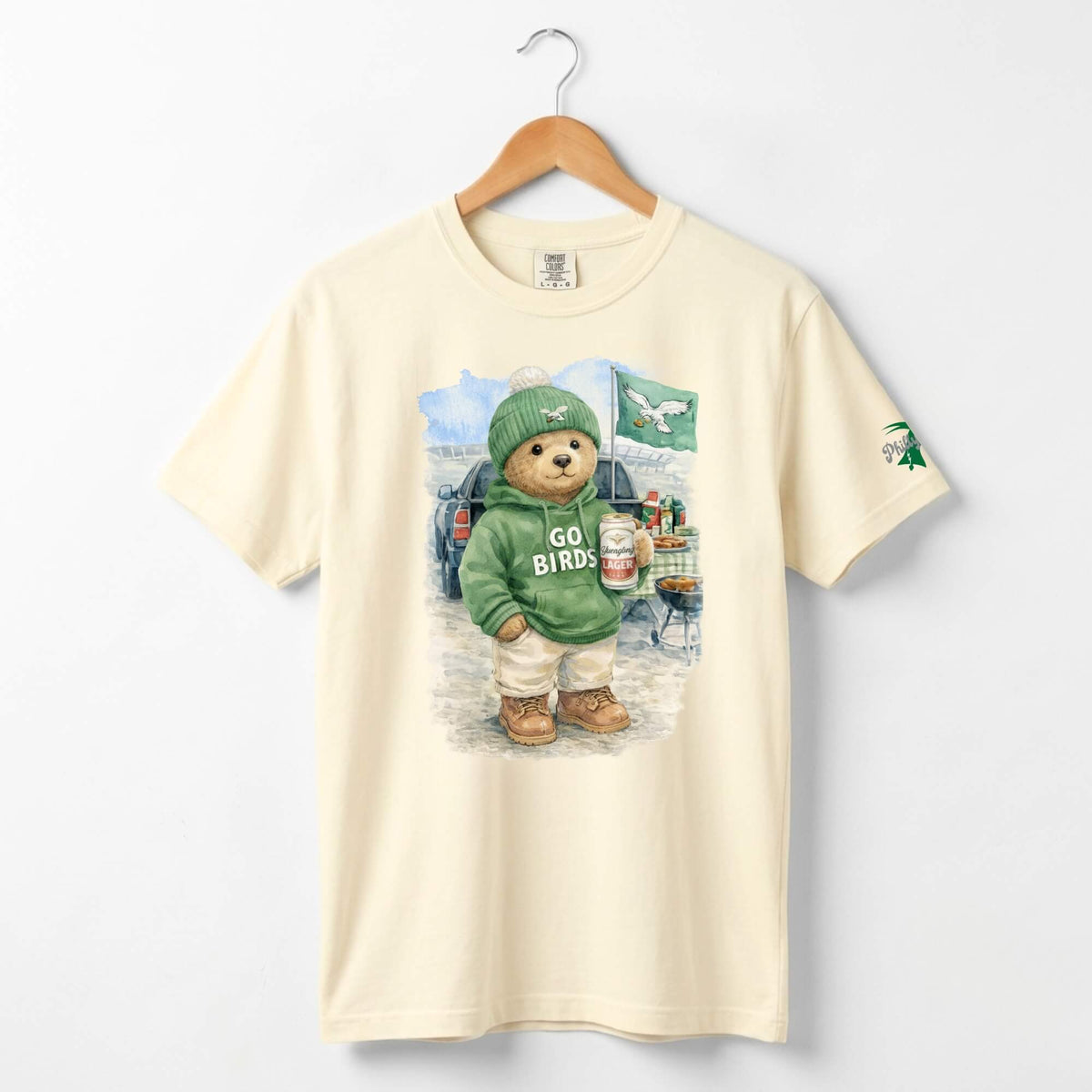"Linc the Tailgating Bear" Comfort Colors Tee
